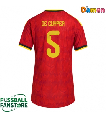 Belgien Maxim De Cuyper #5 Replik Heimtrikot Damen WM 2026 Kurzarm